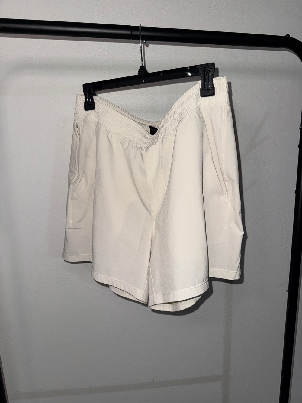 lululemon athletica Cream Performance Shorts - Elastic Waist
